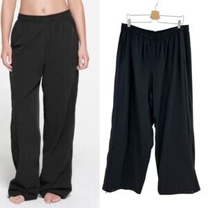 SKIMS Track Woven Nylon Pants Onyx - Black Size XL
